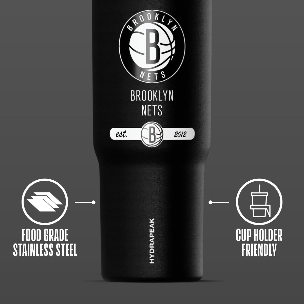 NBA Officially Licensed New Orleans Pelicans Nomad 32oz Insulated Stainless Steel Leakproof Travel Tumbler with Flexible Grip Handle, Straw Lid & Cupholder Friendly Design
