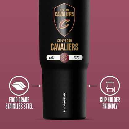 NBA Officially Licensed New Orleans Pelicans Nomad 32oz Insulated Stainless Steel Leakproof Travel Tumbler with Flexible Grip Handle, Straw Lid & Cupholder Friendly Design