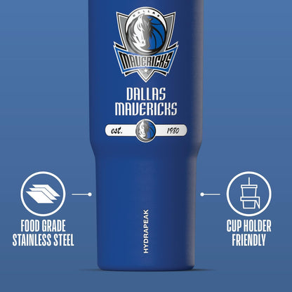 NBA Officially Licensed New Orleans Pelicans Nomad 32oz Insulated Stainless Steel Leakproof Travel Tumbler with Flexible Grip Handle, Straw Lid & Cupholder Friendly Design
