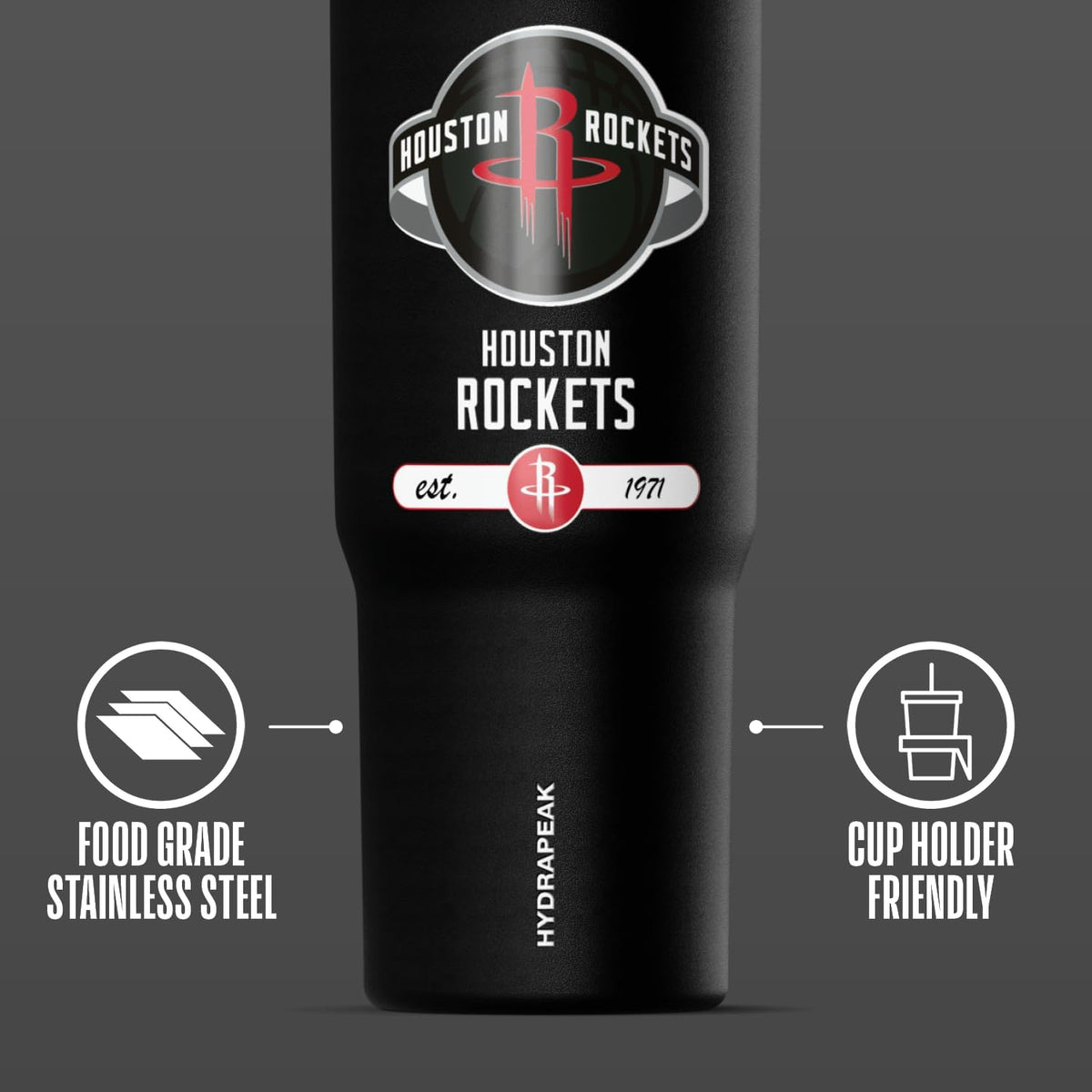 NBA Officially Licensed New Orleans Pelicans Nomad 32oz Insulated Stainless Steel Leakproof Travel Tumbler with Flexible Grip Handle, Straw Lid & Cupholder Friendly Design