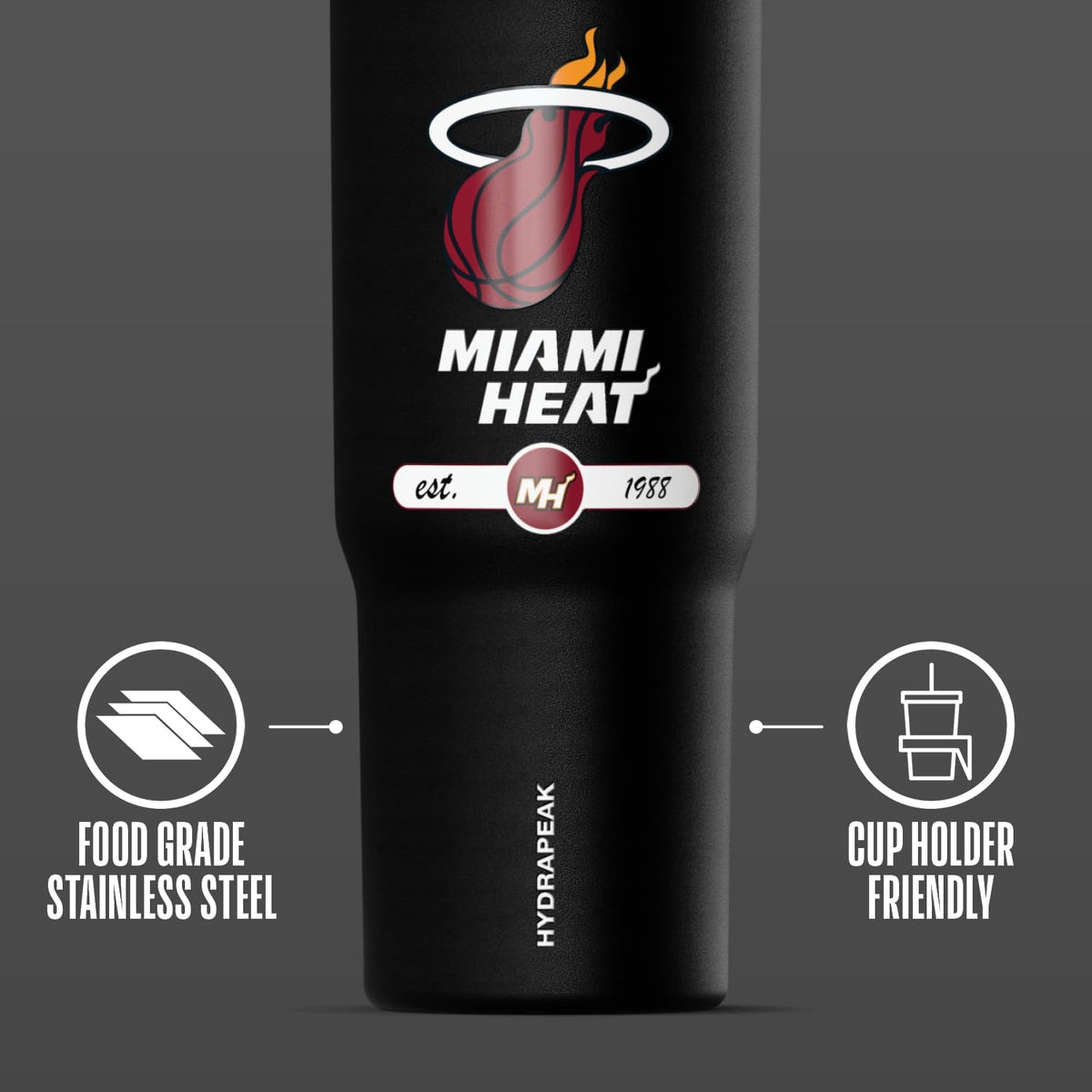 NBA Officially Licensed New Orleans Pelicans Nomad 32oz Insulated Stainless Steel Leakproof Travel Tumbler with Flexible Grip Handle, Straw Lid & Cupholder Friendly Design