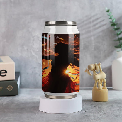 Dance Music Tumblers Stainless Steel Insulated Tumbler Cola Can Vintage Travel Coffee Tumbler Aesthetic Retro Coffee Mug Travel Cup Keeps Drinks Cold & Hot for Outdoor 300ml