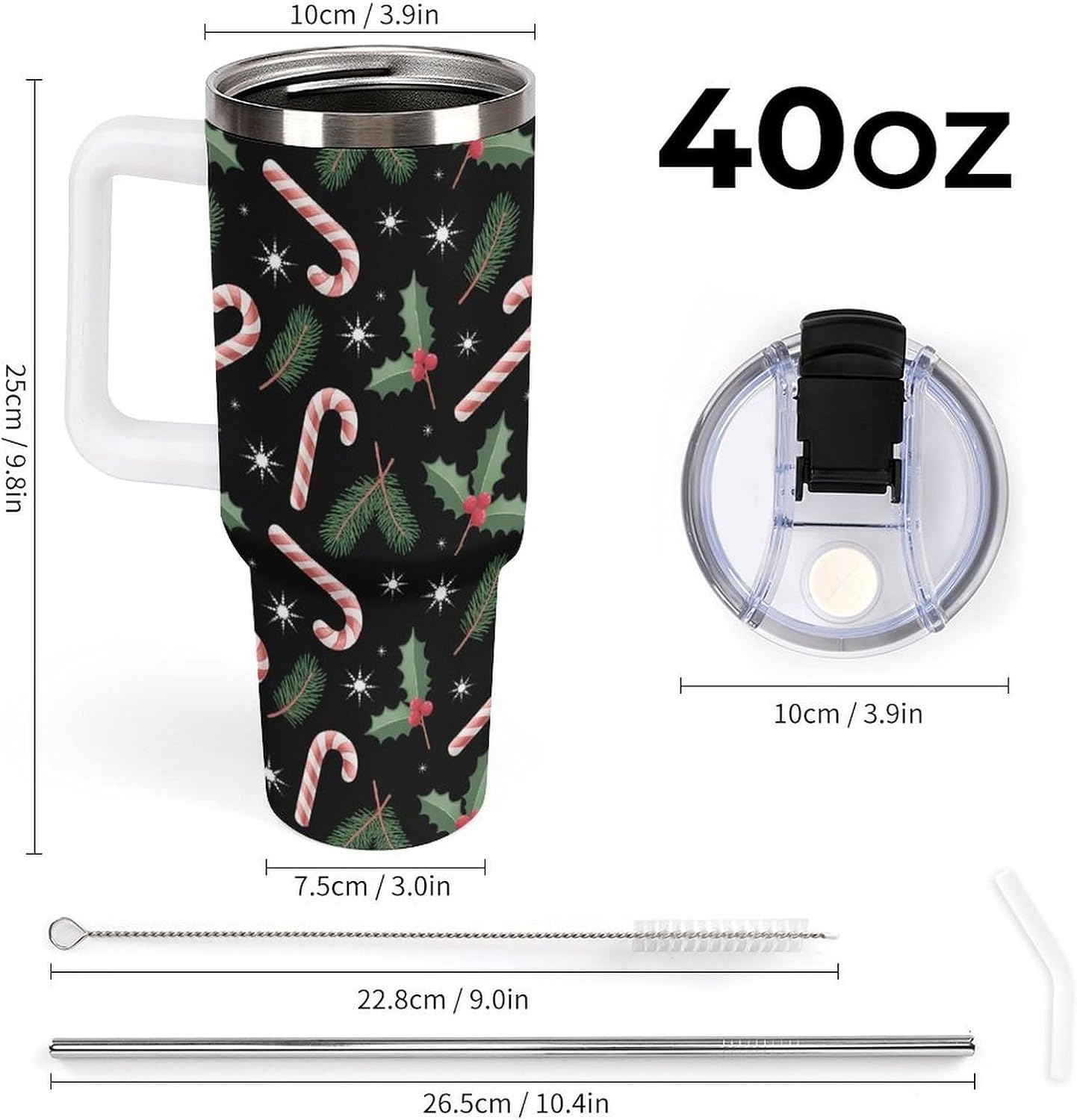 Leakproof Car Cup Vacuum Sealed With Lid For Office Crystal Clear Blue Water Ripple Print Drinkware Light Rose Red-style-5 - Colors G