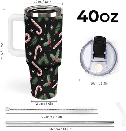 Leakproof Car Cup Vacuum Sealed With Lid For Office Crystal Clear Blue Water Ripple Print Drinkware Light Rose Red-style-5 - Colors G
