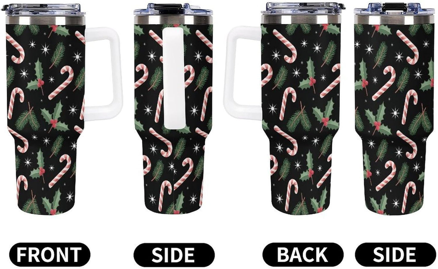 Leakproof Car Cup Vacuum Sealed With Lid For Office Crystal Clear Blue Water Ripple Print Drinkware Light Rose Red-style-5 - Colors G