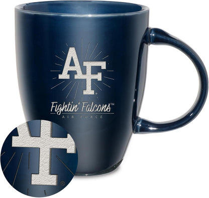 NCAA 18oz Laser Engraved Ceramic Lustre Mug - Coffee-Tea - Colors A