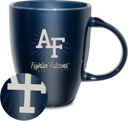 NCAA 18oz Laser Engraved Ceramic Lustre Mug - Coffee-Tea - Colors A