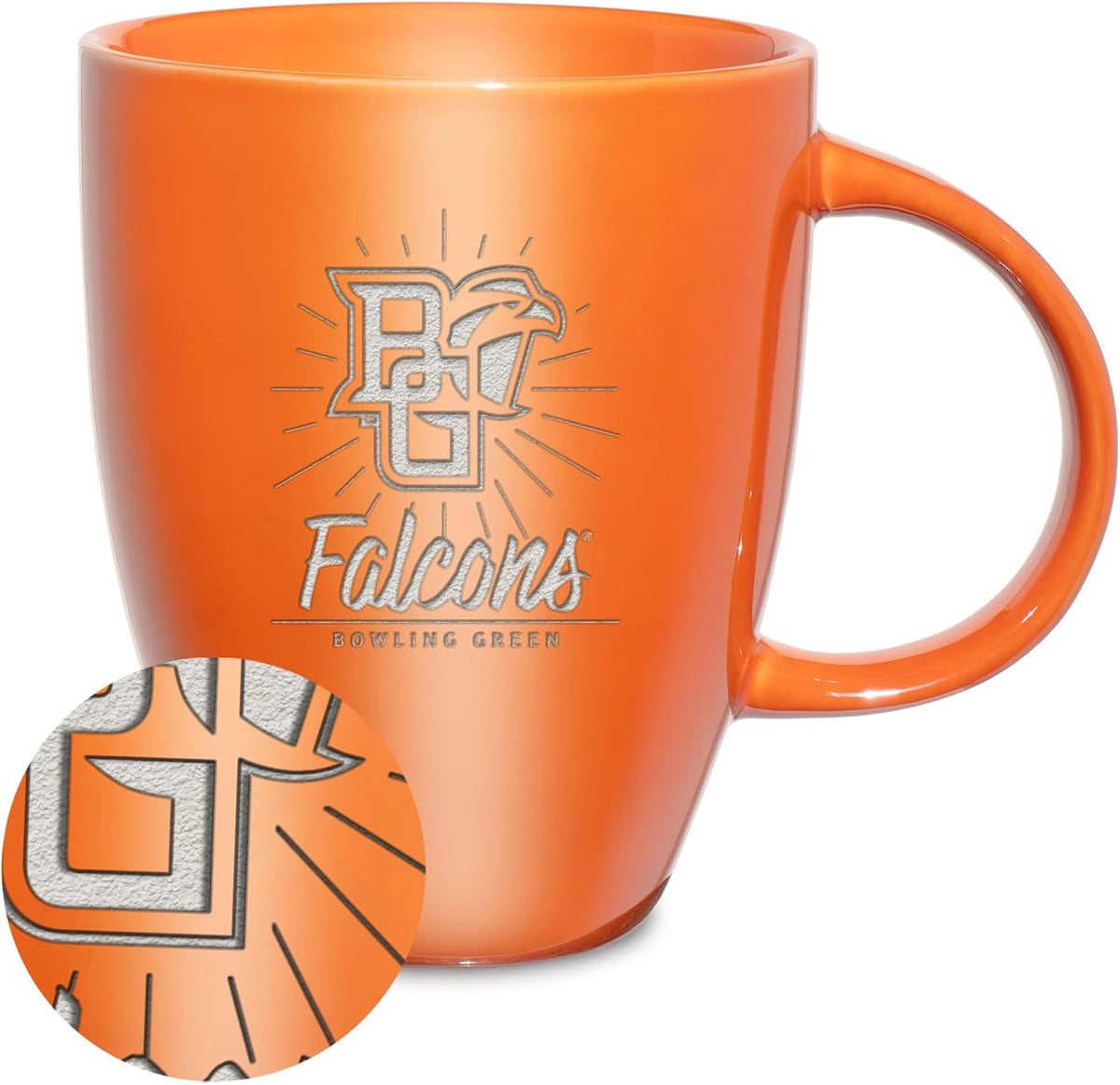 NCAA 18oz Laser Engraved Ceramic Lustre Mug - Coffee-Tea - Colors A