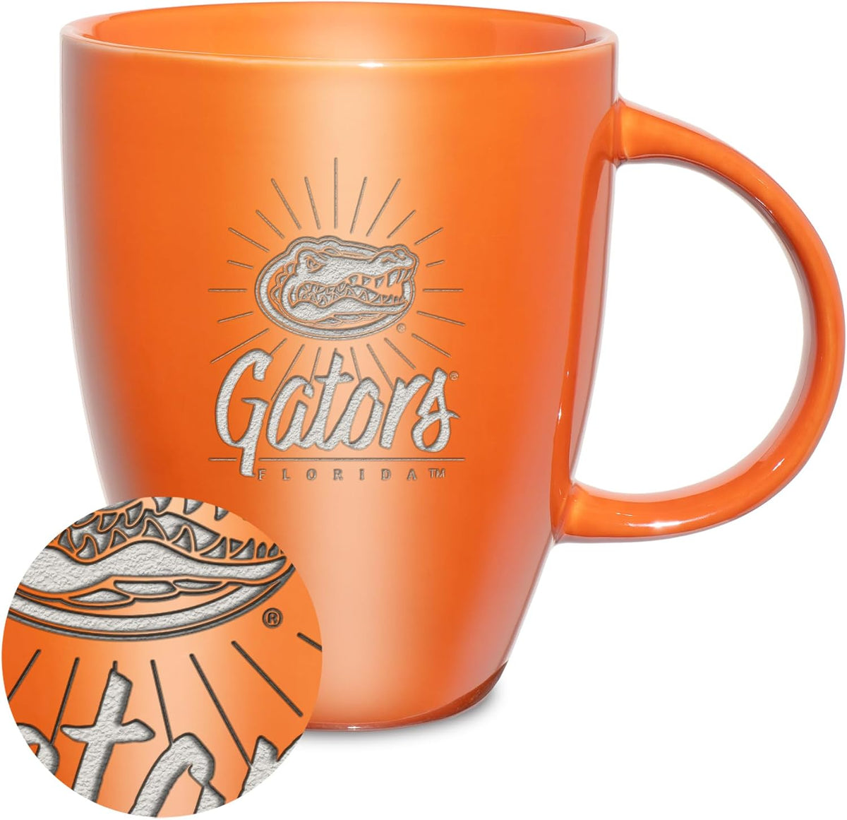 NCAA 18oz Laser Engraved Ceramic Lustre Mug - Coffee-Tea - Colors A