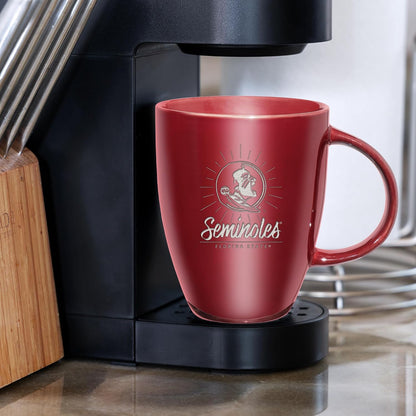 NCAA 18oz Laser Engraved Ceramic Lustre Mug - Coffee-Tea - Colors A