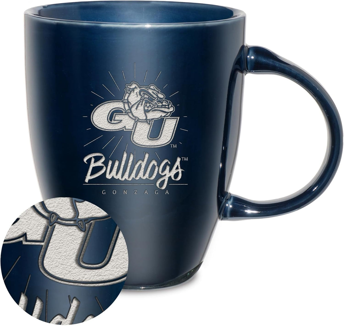 NCAA 18oz Laser Engraved Ceramic Lustre Mug - Coffee-Tea - Colors A