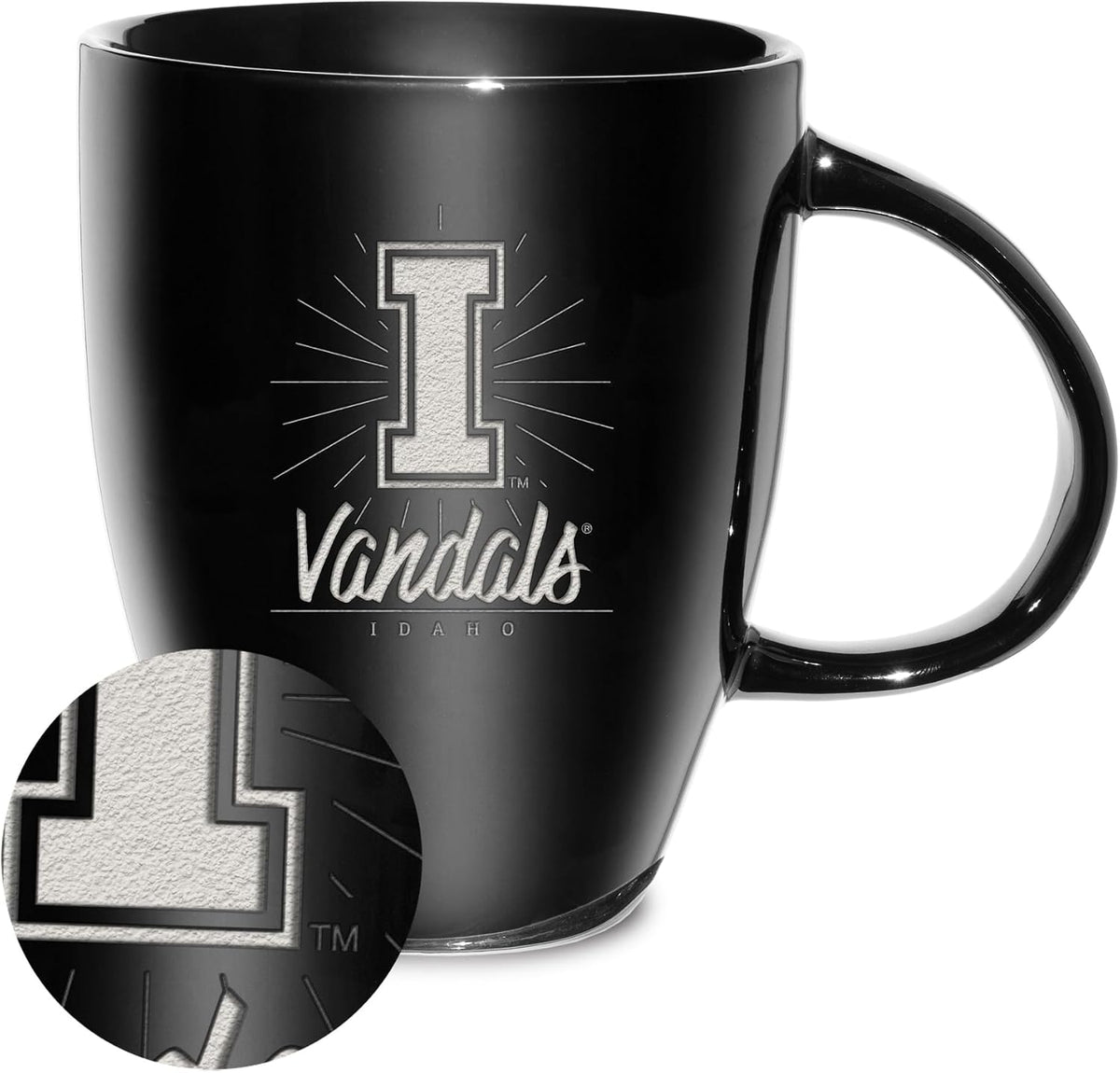 NCAA 18oz Laser Engraved Ceramic Lustre Mug - Coffee-Tea - Colors A