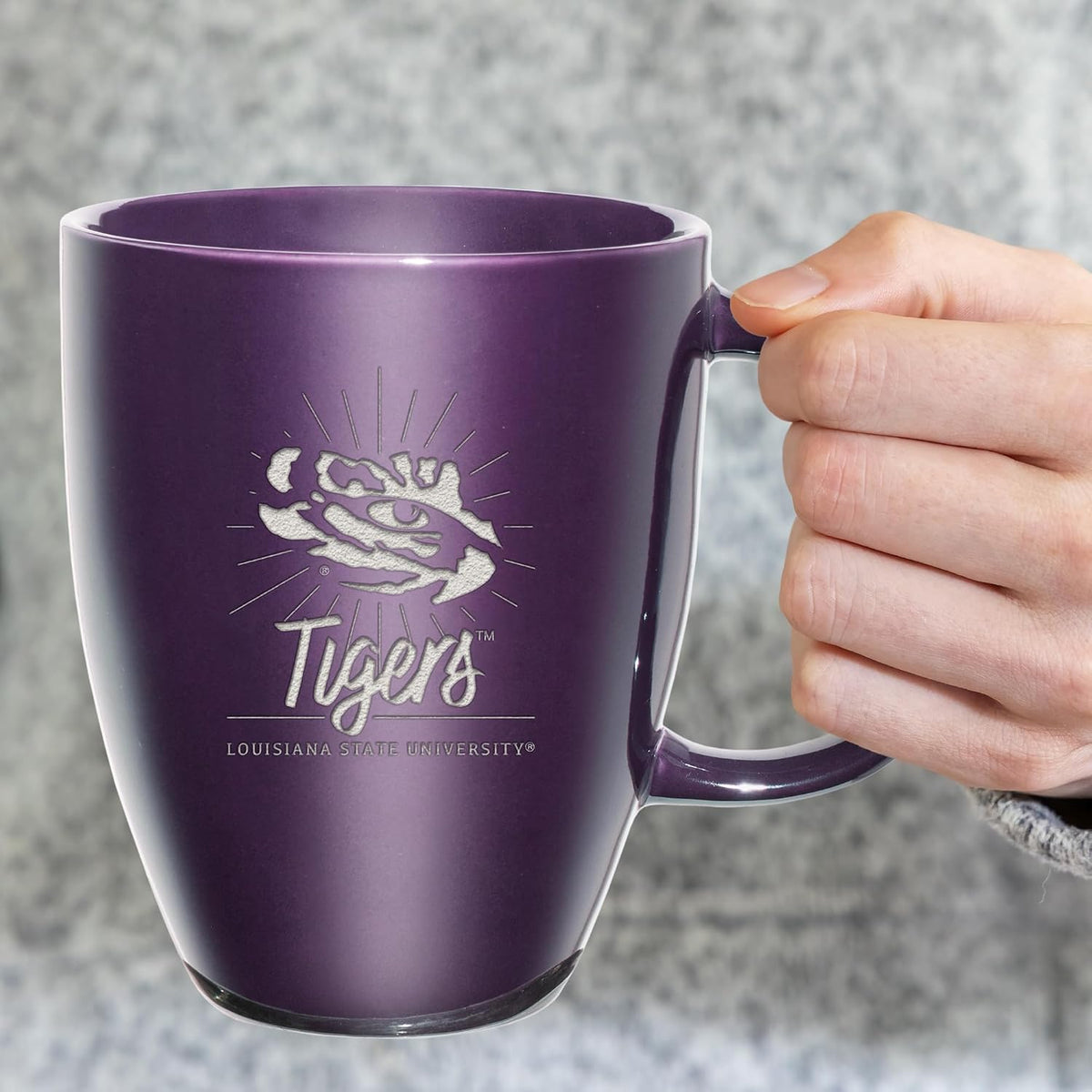 NCAA 18oz Laser Engraved Ceramic Lustre Mug - Coffee-Tea - Colors A