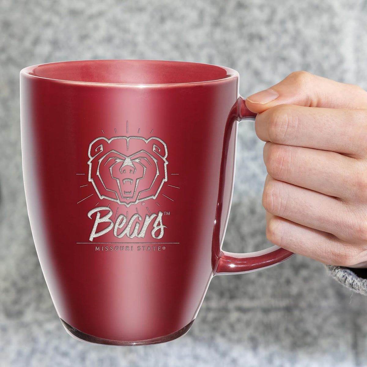 NCAA 18oz Laser Engraved Ceramic Lustre Mug - Coffee-Tea - Colors A