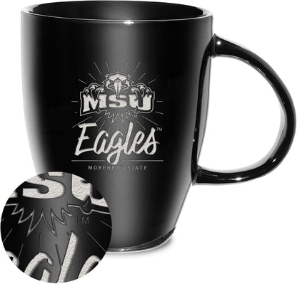 NCAA 18oz Laser Engraved Ceramic Lustre Mug - Coffee-Tea - Colors A