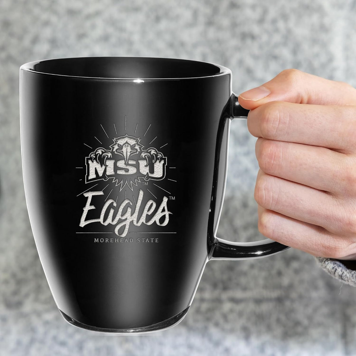 NCAA 18oz Laser Engraved Ceramic Lustre Mug - Coffee-Tea - Colors A