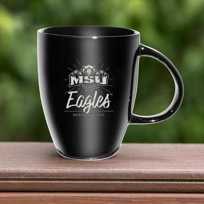 NCAA 18oz Laser Engraved Ceramic Lustre Mug - Coffee-Tea - Colors A