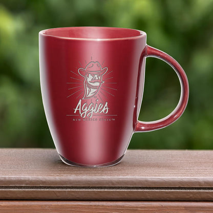 NCAA 18oz Laser Engraved Ceramic Lustre Mug - Coffee-Tea - Colors A