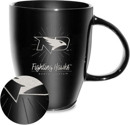 NCAA 18oz Laser Engraved Ceramic Lustre Mug - Coffee-Tea - Colors A