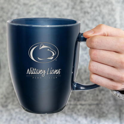 NCAA 18oz Laser Engraved Ceramic Lustre Mug - Coffee-Tea - Colors A