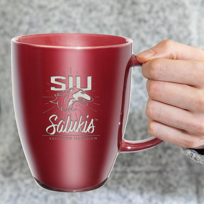 NCAA 18oz Laser Engraved Ceramic Lustre Mug - Coffee-Tea - Colors A