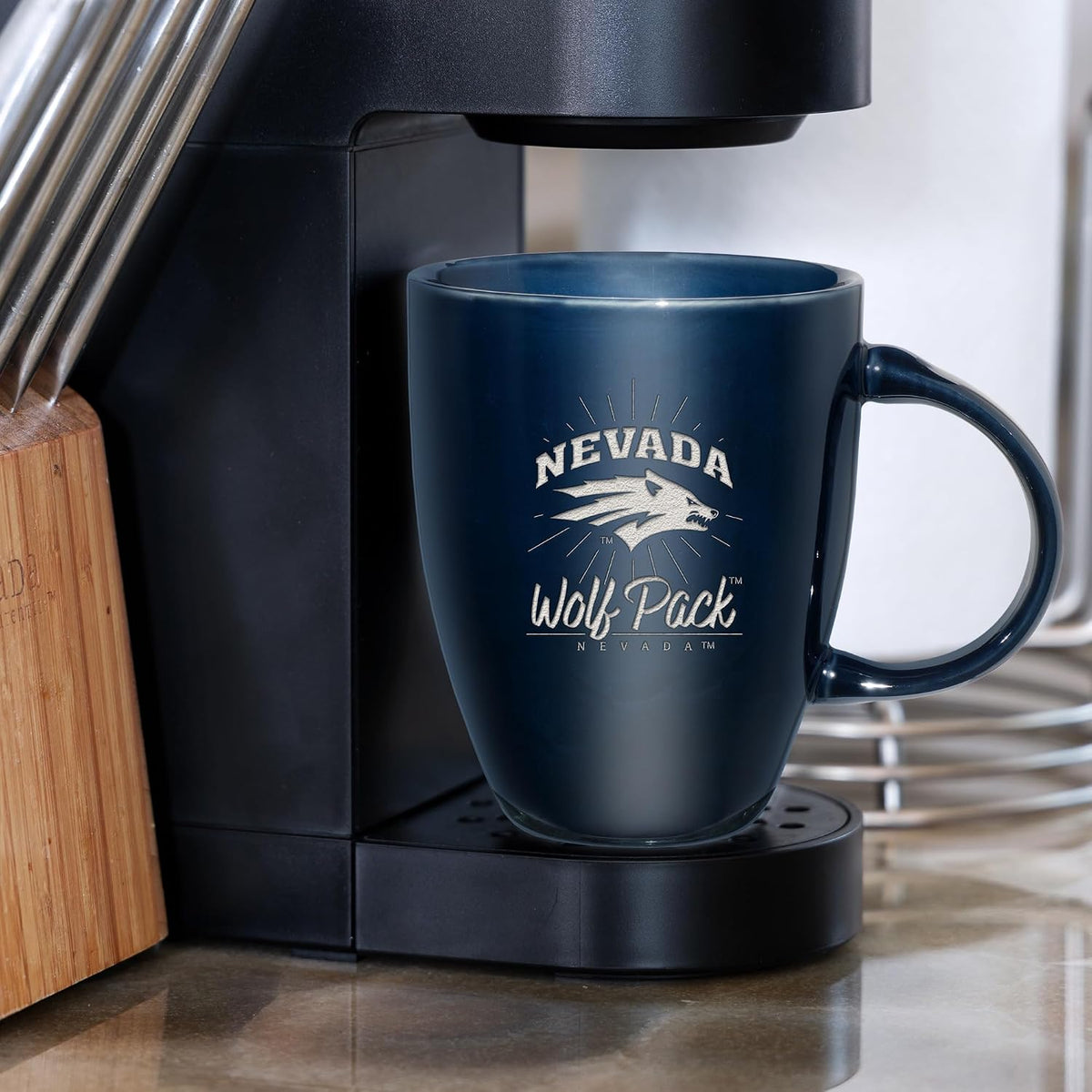 NCAA 18oz Laser Engraved Ceramic Lustre Mug - Coffee-Tea - Colors A