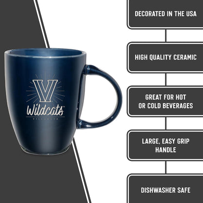 NCAA 18oz Laser Engraved Ceramic Lustre Mug - Coffee-Tea - Colors A