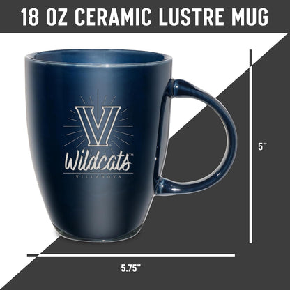 NCAA 18oz Laser Engraved Ceramic Lustre Mug - Coffee-Tea - Colors A