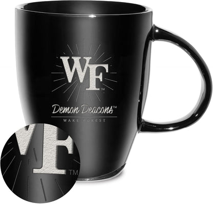 NCAA 18oz Laser Engraved Ceramic Lustre Mug - Coffee-Tea - Colors A