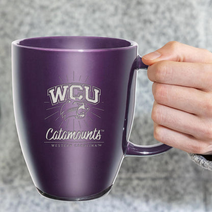 NCAA 18oz Laser Engraved Ceramic Lustre Mug - Coffee-Tea - Colors A