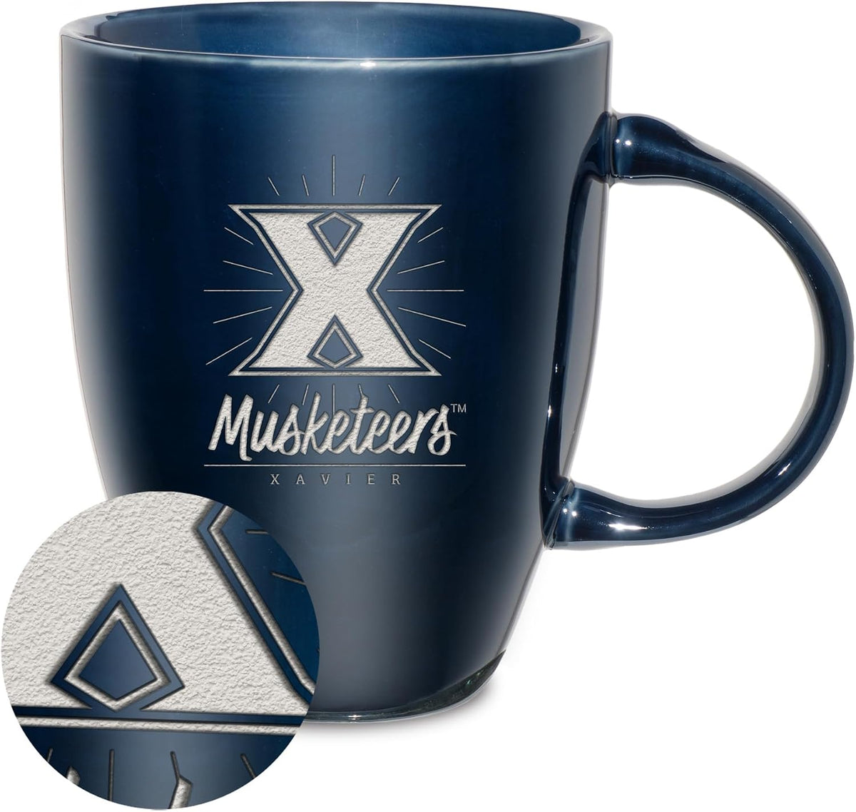 NCAA 18oz Laser Engraved Ceramic Lustre Mug - Coffee-Tea - Colors A