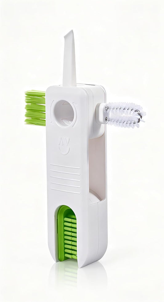 4‑in‑1 Cup Lid Cleaning Brush, Gap & Seal Ring Scrubber.