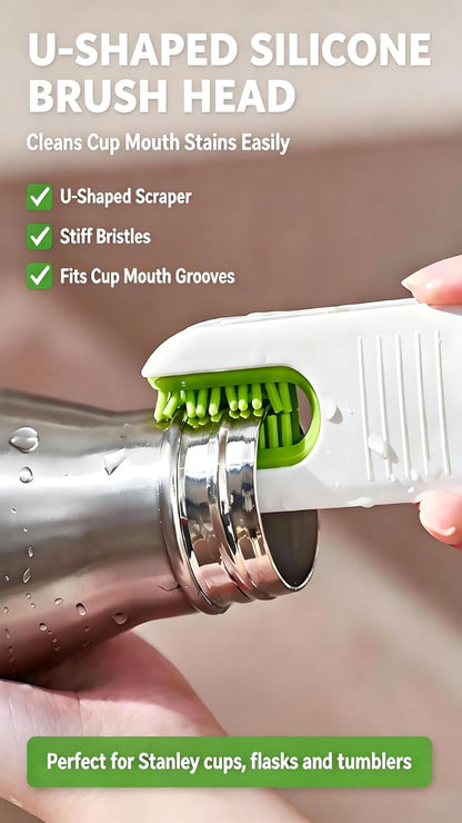 4‑in‑1 Cup Lid Cleaning Brush, Gap & Seal Ring Scrubber.