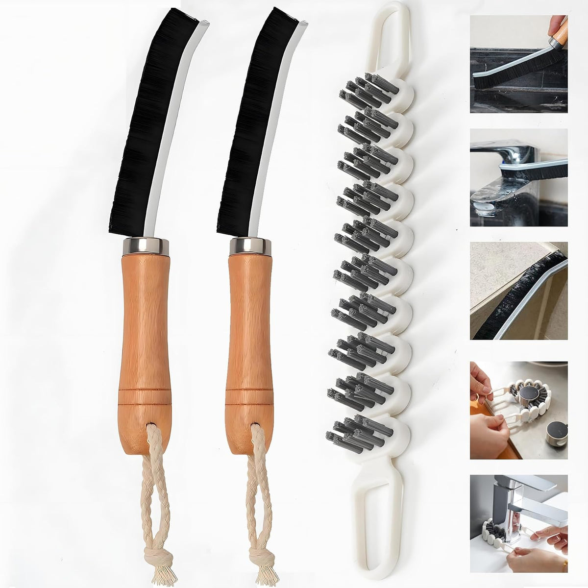 4‑in‑1 Cup Lid Cleaning Brush, Gap & Seal Ring Scrubber.