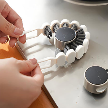 4‑in‑1 Cup Lid Cleaning Brush, Gap & Seal Ring Scrubber.