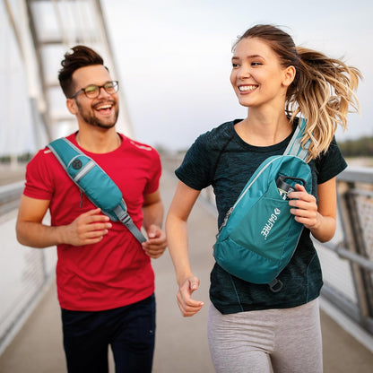 Sling Bag RFID Blocking Lightweight Crossbody Backpack Chest Shoulder Bag for Travel Sports Running