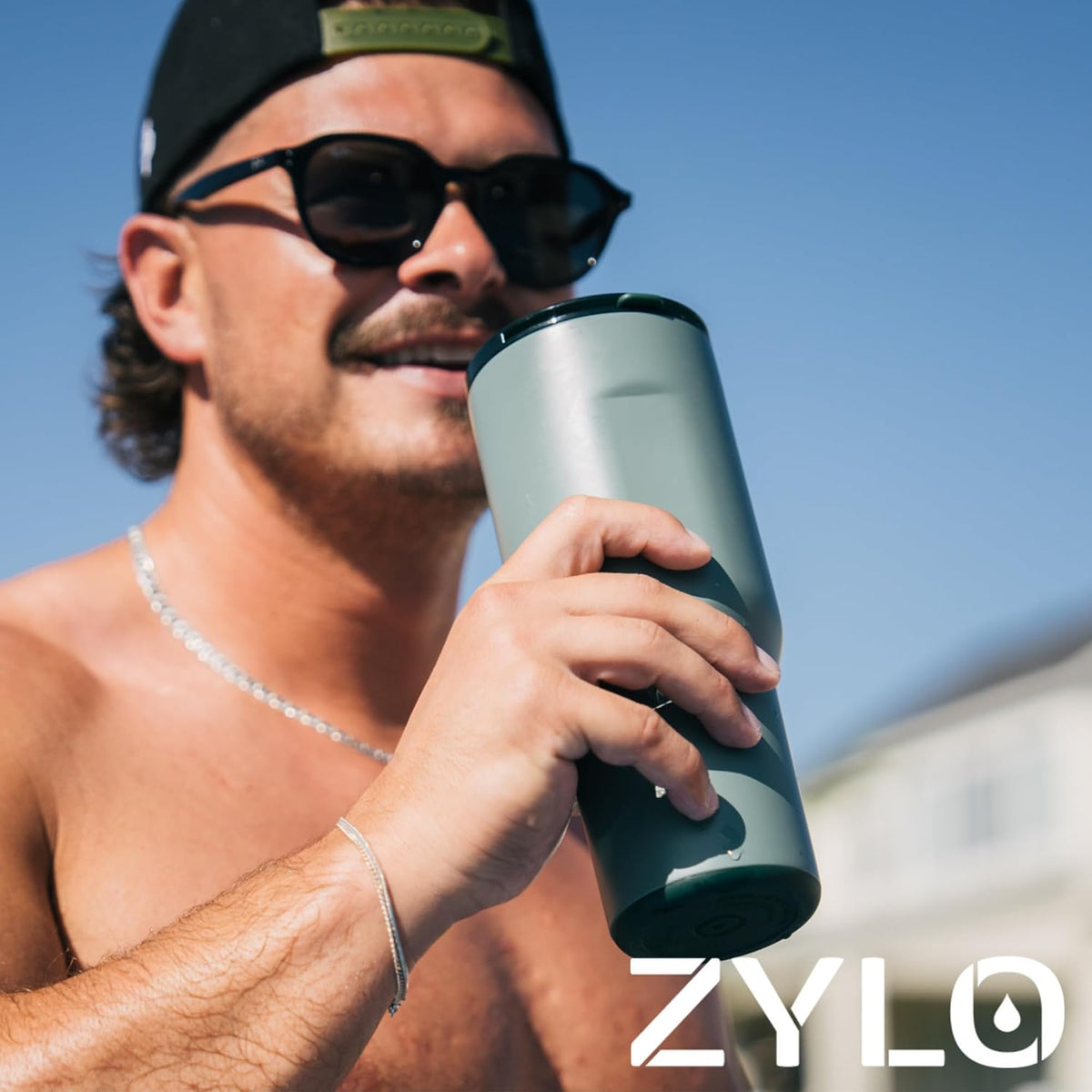 16oz Stainless Steel Tumbler Water Bottle - Spill-Proof Screw-On Lid, Insulated, Straw Compatible, BPA-Free - 12hr Hot/24hr Cold, Fits Cup Holders - Jet Black