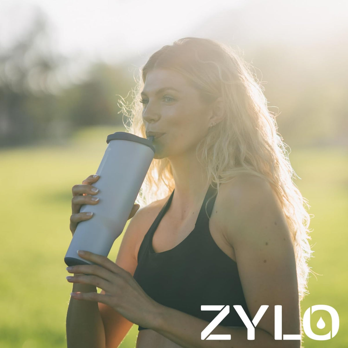 16oz Stainless Steel Tumbler Water Bottle - Spill-Proof Screw-On Lid, Insulated, Straw Compatible, BPA-Free - 12hr Hot/24hr Cold, Fits Cup Holders - Jet Black