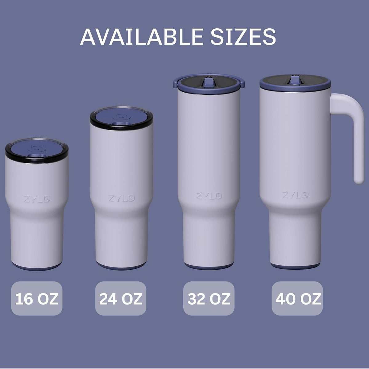 16oz Stainless Steel Tumbler Water Bottle - Spill-Proof Screw-On Lid, Insulated, Straw Compatible, BPA-Free - 12hr Hot/24hr Cold, Fits Cup Holders - Jet Black
