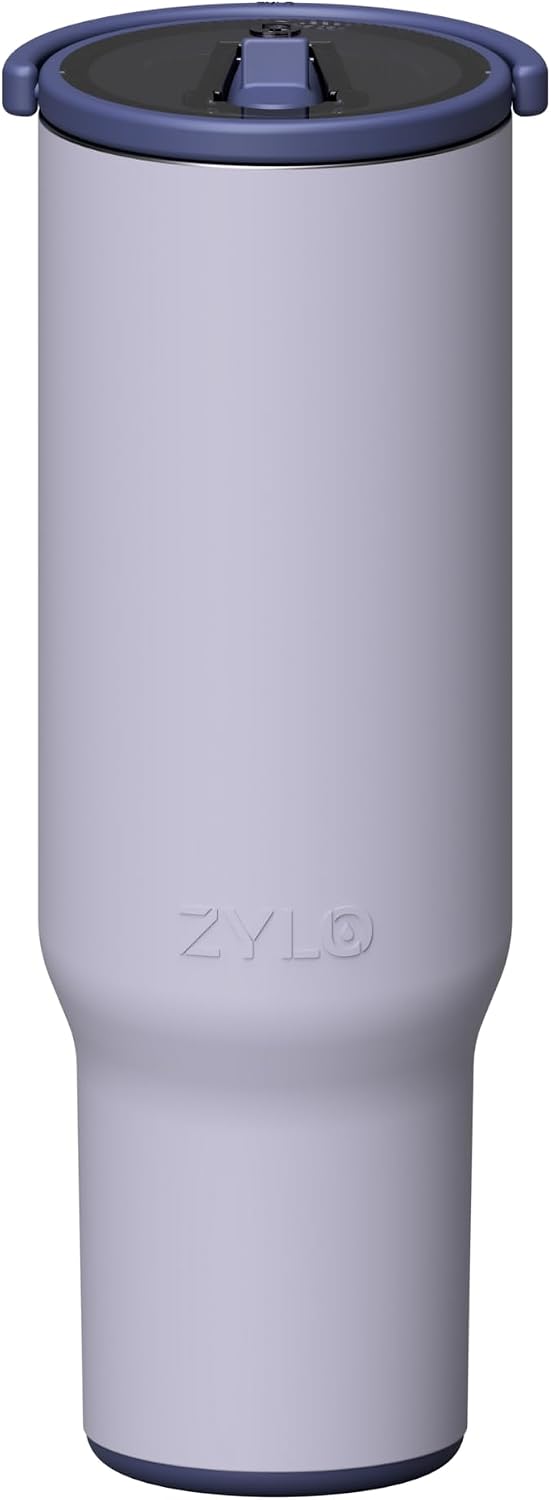 16oz Stainless Steel Tumbler Water Bottle - Spill-Proof Screw-On Lid, Insulated, Straw Compatible, BPA-Free - 12hr Hot/24hr Cold, Fits Cup Holders - Jet Black