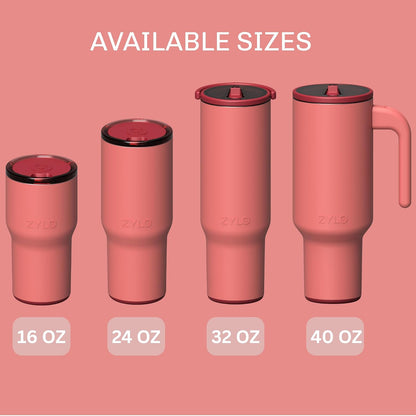 16oz Stainless Steel Tumbler Water Bottle - Spill-Proof Screw-On Lid, Insulated, Straw Compatible, BPA-Free - 12hr Hot/24hr Cold, Fits Cup Holders - Jet Black