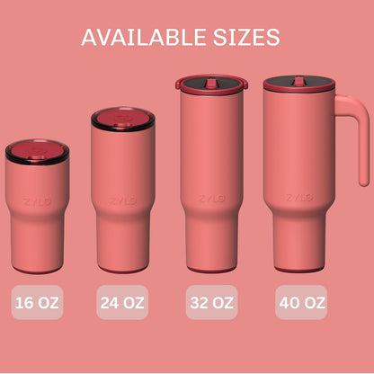 16oz Stainless Steel Tumbler Water Bottle - Spill-Proof Screw-On Lid, Insulated, Straw Compatible, BPA-Free - 12hr Hot/24hr Cold, Fits Cup Holders - Jet Black