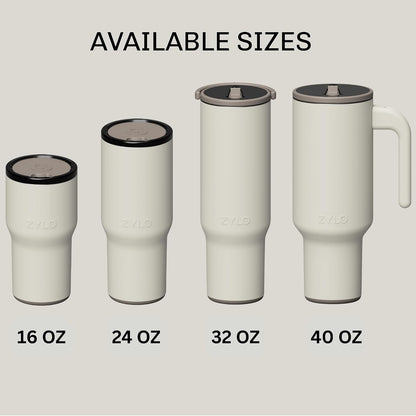 16oz Stainless Steel Tumbler Water Bottle - Spill-Proof Screw-On Lid, Insulated, Straw Compatible, BPA-Free - 12hr Hot/24hr Cold, Fits Cup Holders - Jet Black