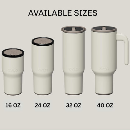 16oz Stainless Steel Tumbler Water Bottle - Spill-Proof Screw-On Lid, Insulated, Straw Compatible, BPA-Free - 12hr Hot/24hr Cold, Fits Cup Holders - Jet Black