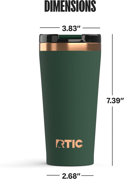 18oz Pint Tumbler with Lid, Ceramic Lined, Black Cherry
