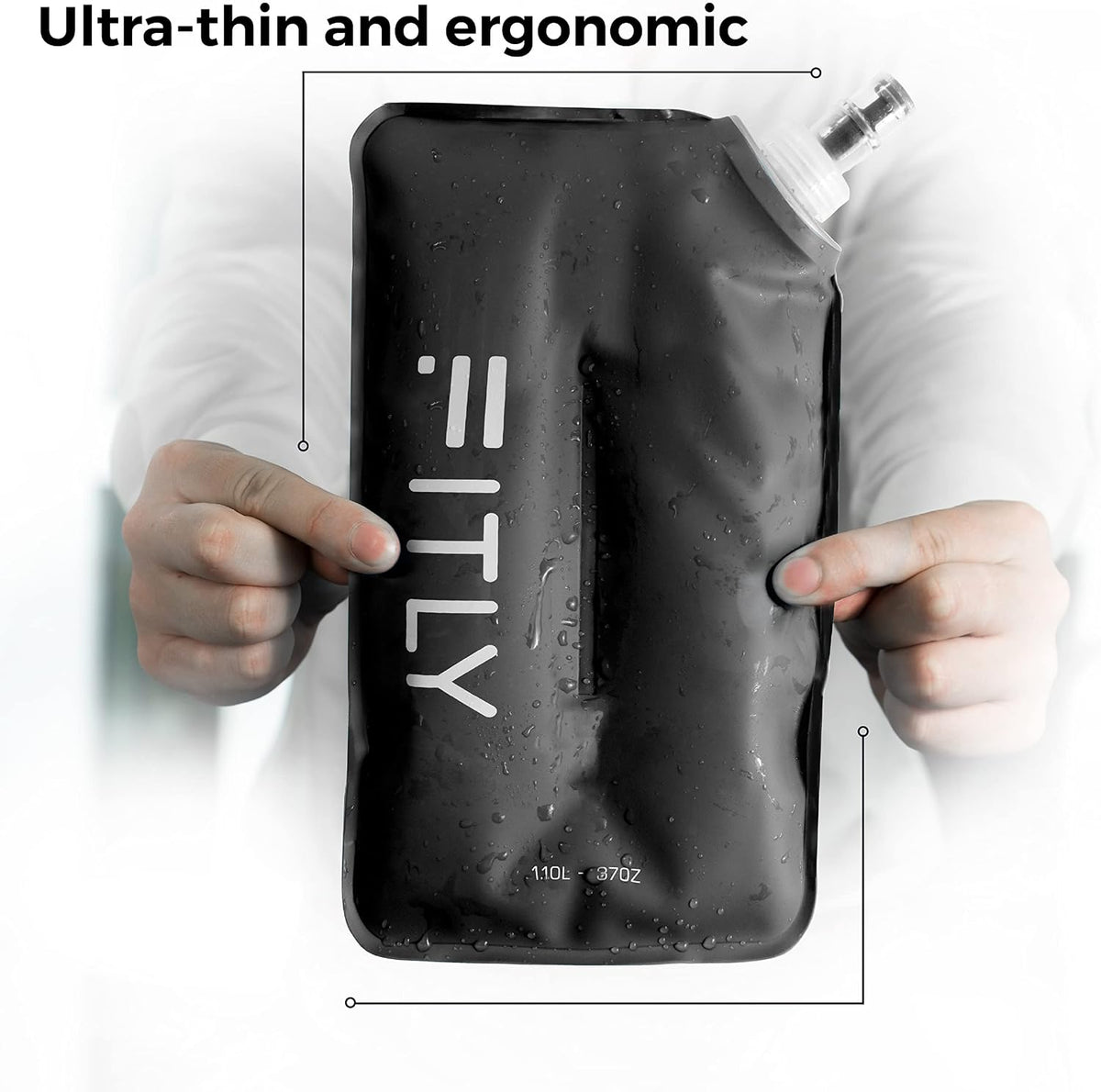 Soft Flask Running Water Bottle - Collapsible Hydration Flask