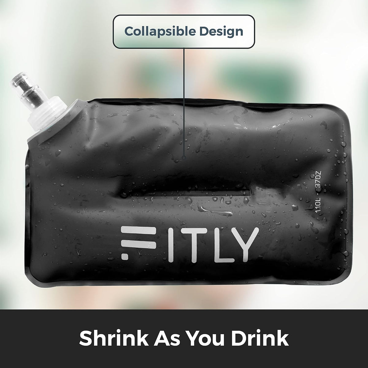 Soft Flask Running Water Bottle - Collapsible Hydration Flask