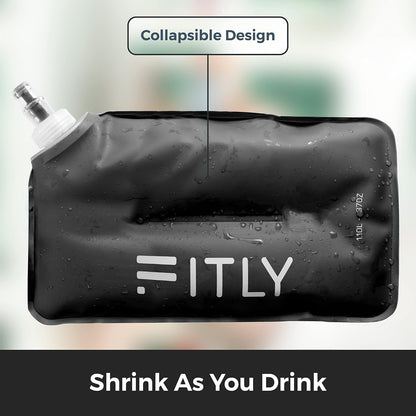 Soft Flask Running Water Bottle - Collapsible Hydration Flask