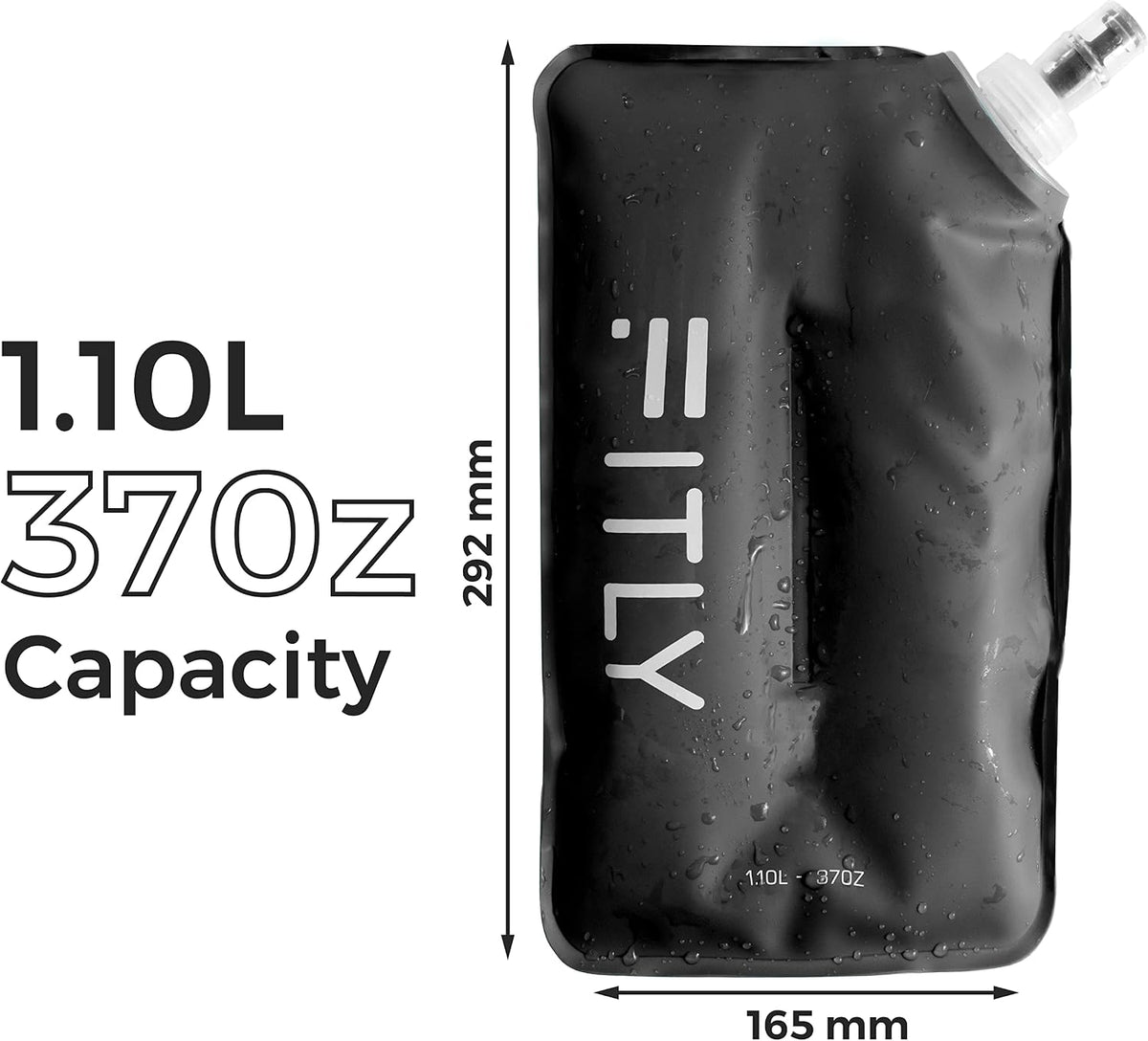 Soft Flask Running Water Bottle - Collapsible Hydration Flask