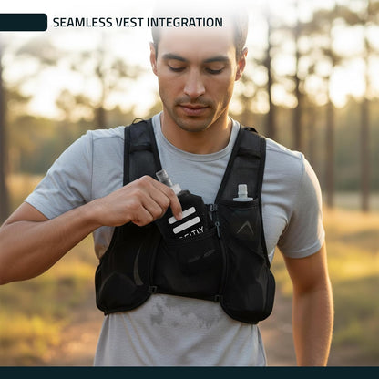 Soft Flask Running Water Bottle - Collapsible Hydration Flask